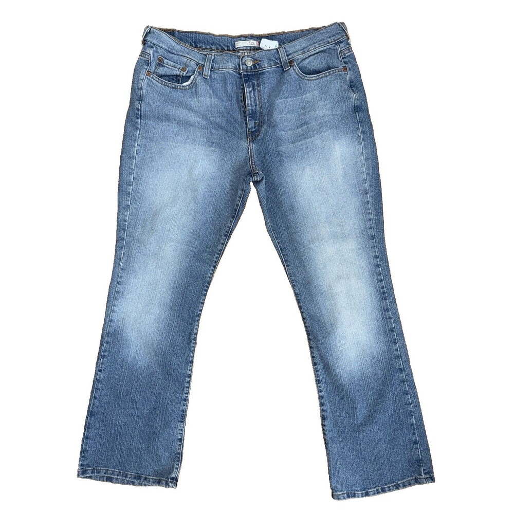 Levi's 515 Womens Size 14m Boot Cut Blue Denim Jeans